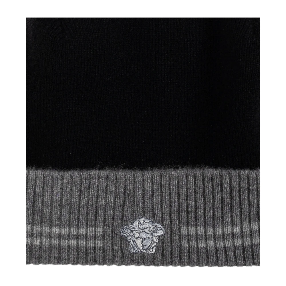 Versace Kasjmiermuts Black Heren