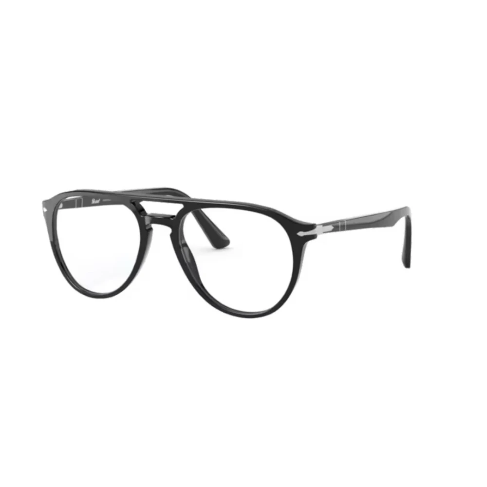 Persol Men's Black Po3160v 095 Man Optical Frames Acetate Transparent Pilot Normal - Image 3