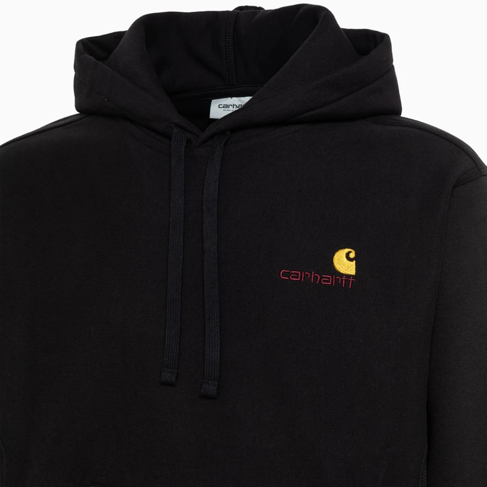 Carhartt WIP Amerikaanse Script Hoodie Black Heren