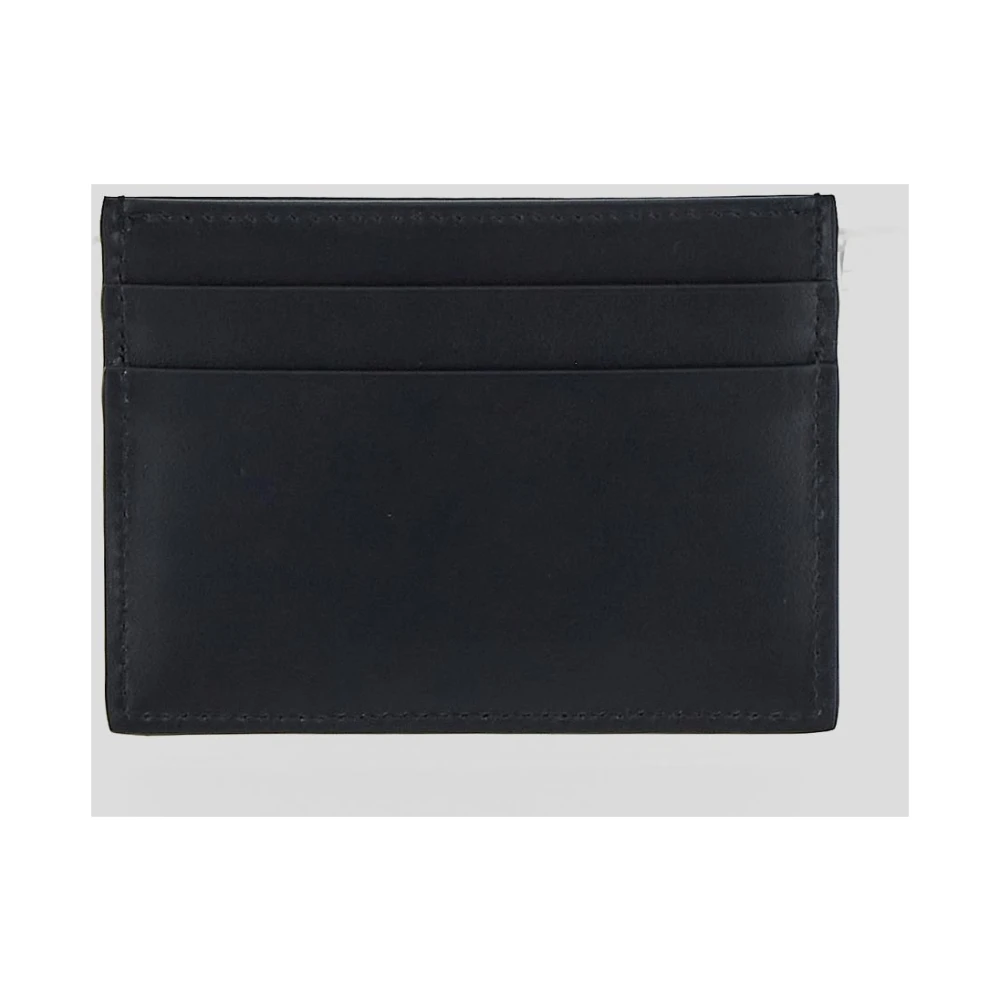 Dolce & Gabbana Leren Kaarthouder Portemonnee Black Dames
