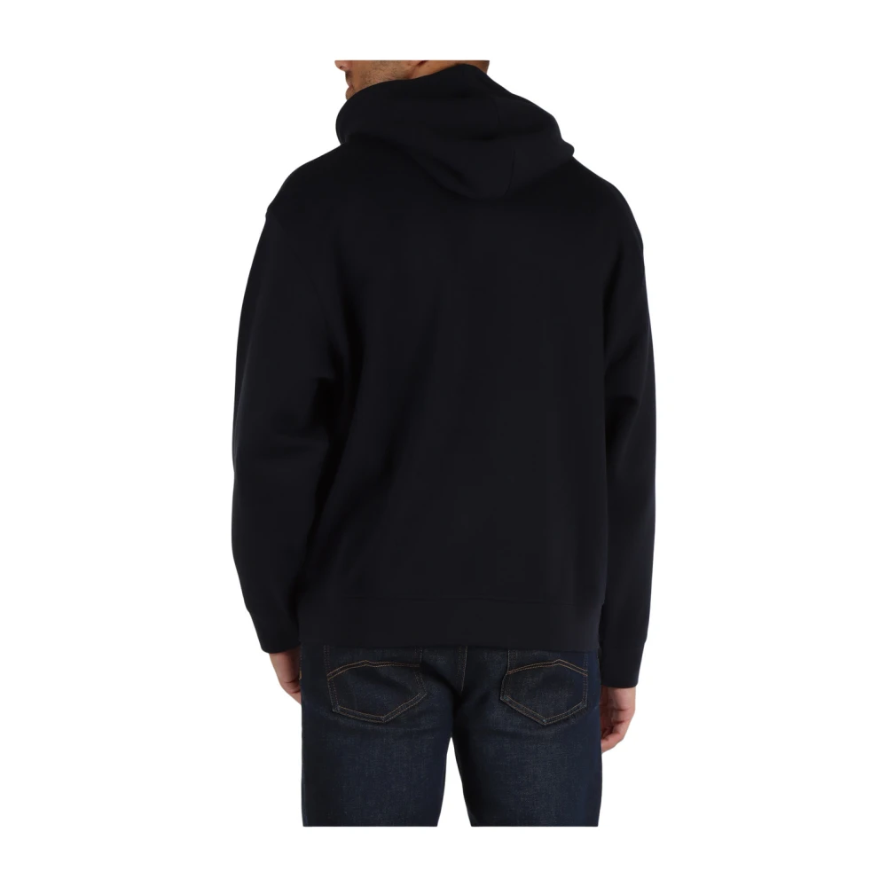 Armani Exchange Hoodie in katoenen piqué Blue Heren