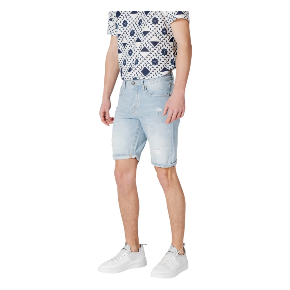 Antony Morato Katoenen Heren Bermuda Collectie Shorts Blue Heren