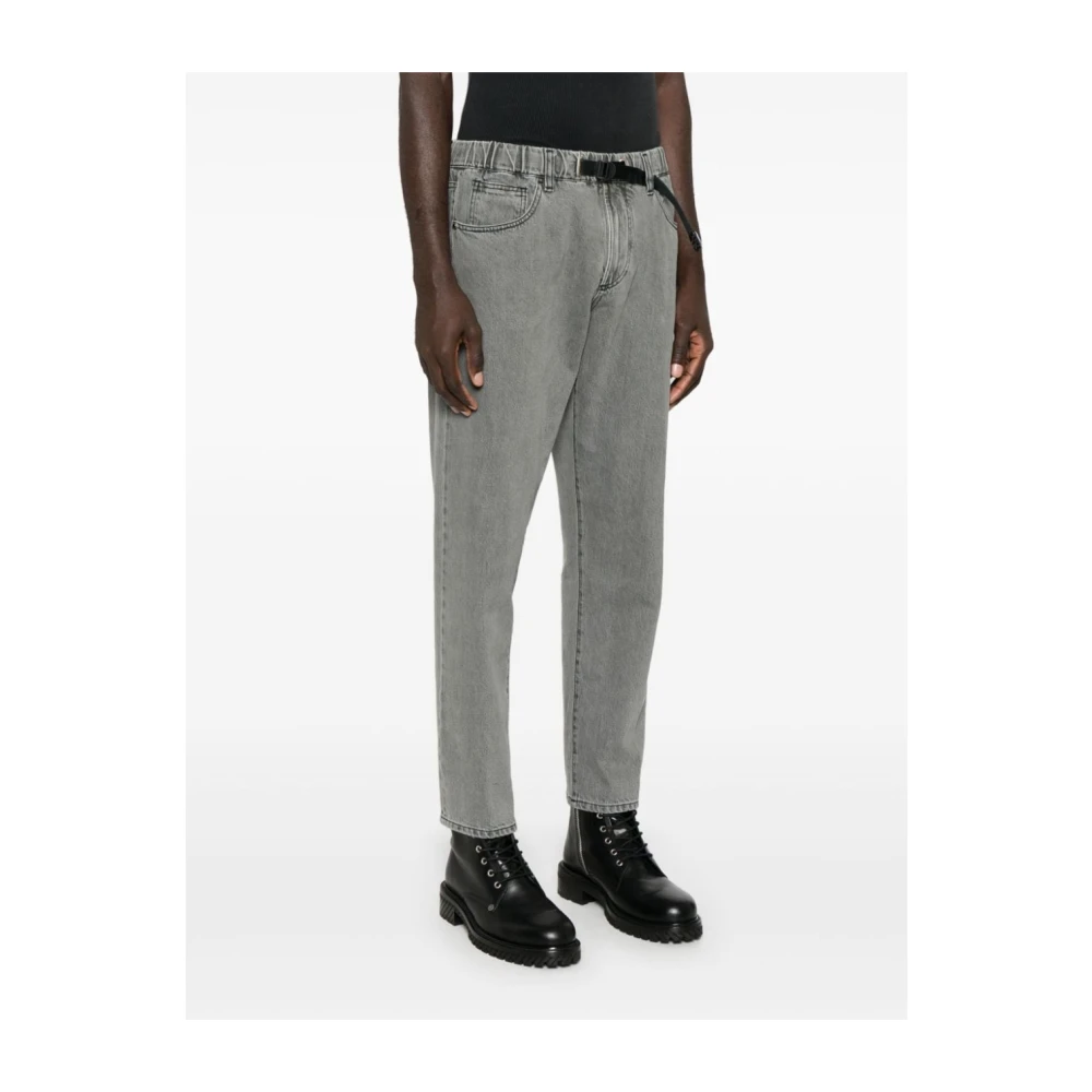 White Sand Grijze Katoenen Elastische Taille Jeans Gray Heren