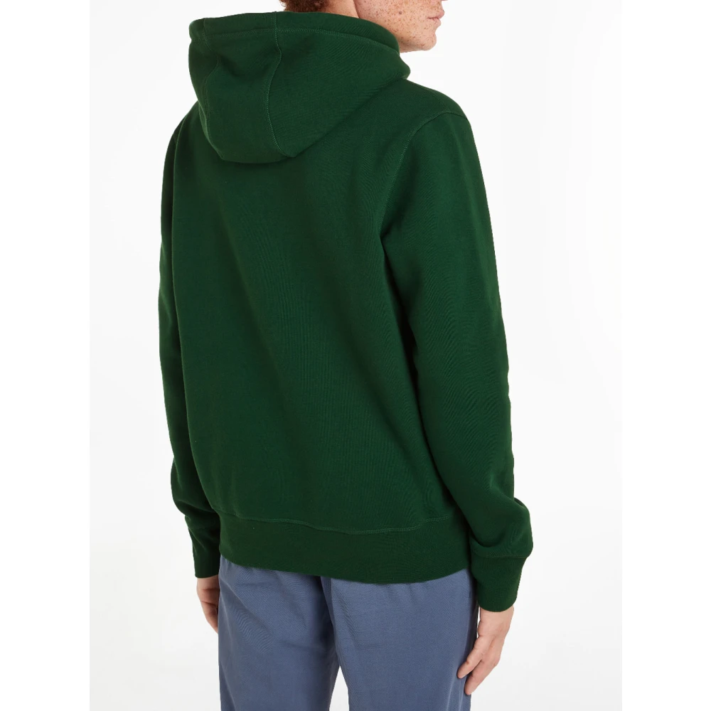 Tommy Hilfiger Groene Logo Hoody Sweater Green Heren