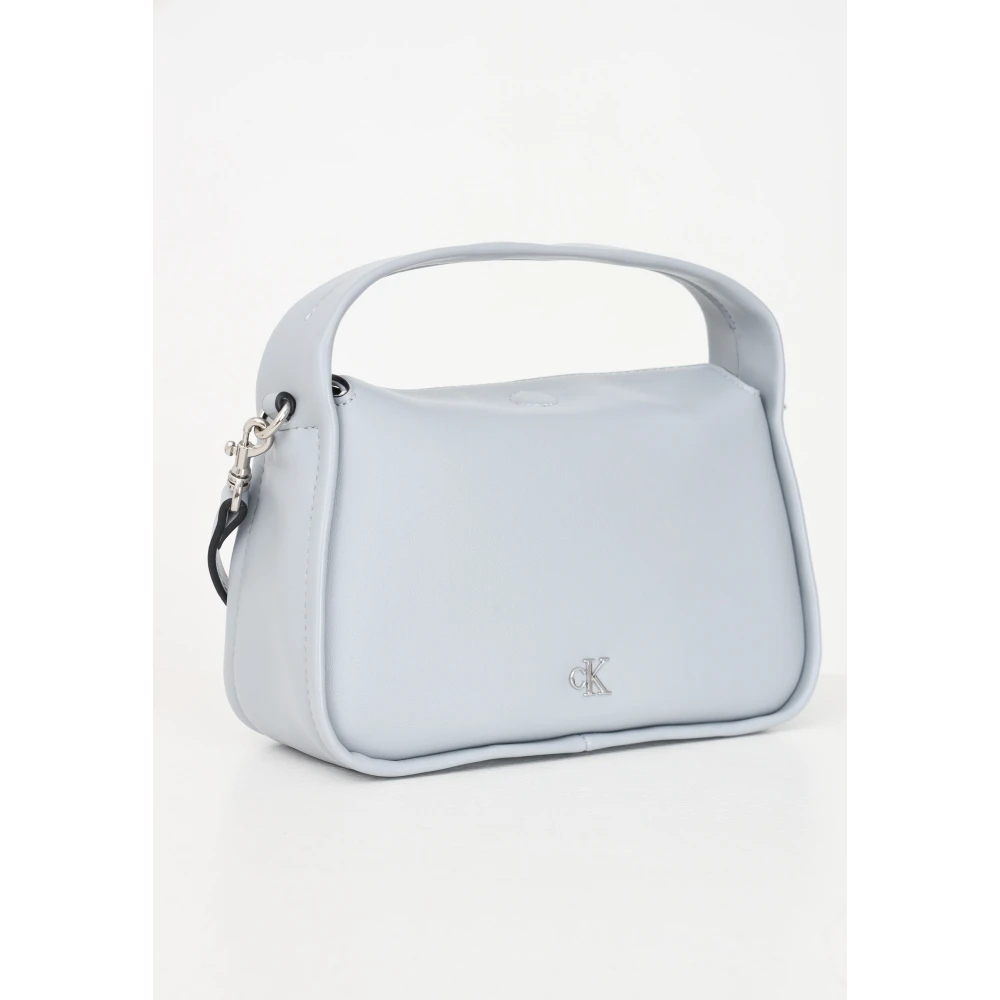 Calvin Klein Grijze Handtas Metal Mono Mini Block Gray Dames