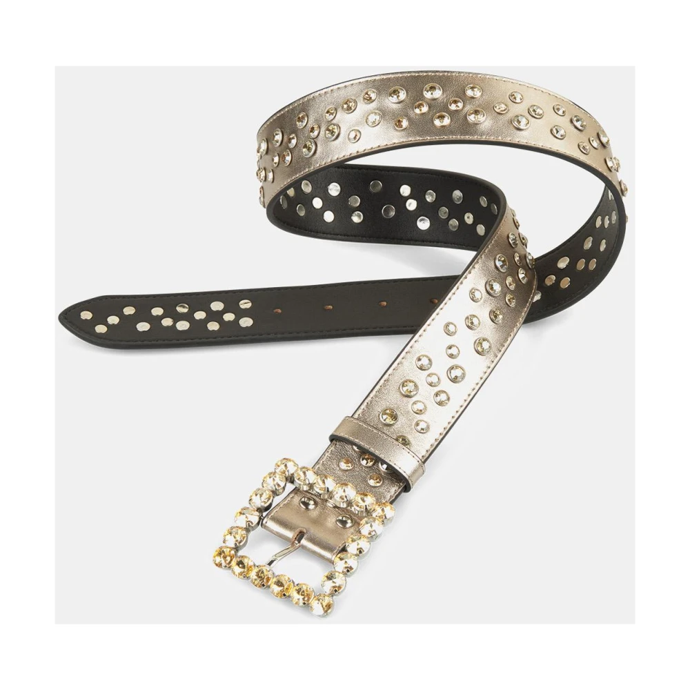 Alma en Pena Leren riem studs Brown Dames