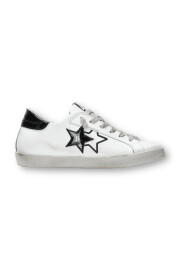 Låga Vita/Svarta Sneakers