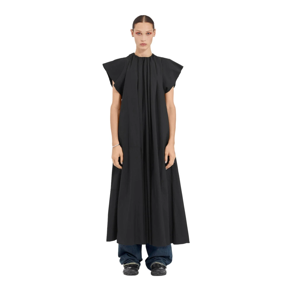 MM6 Maison Margiela Maxi jurk met wijde mouwen Black Dames