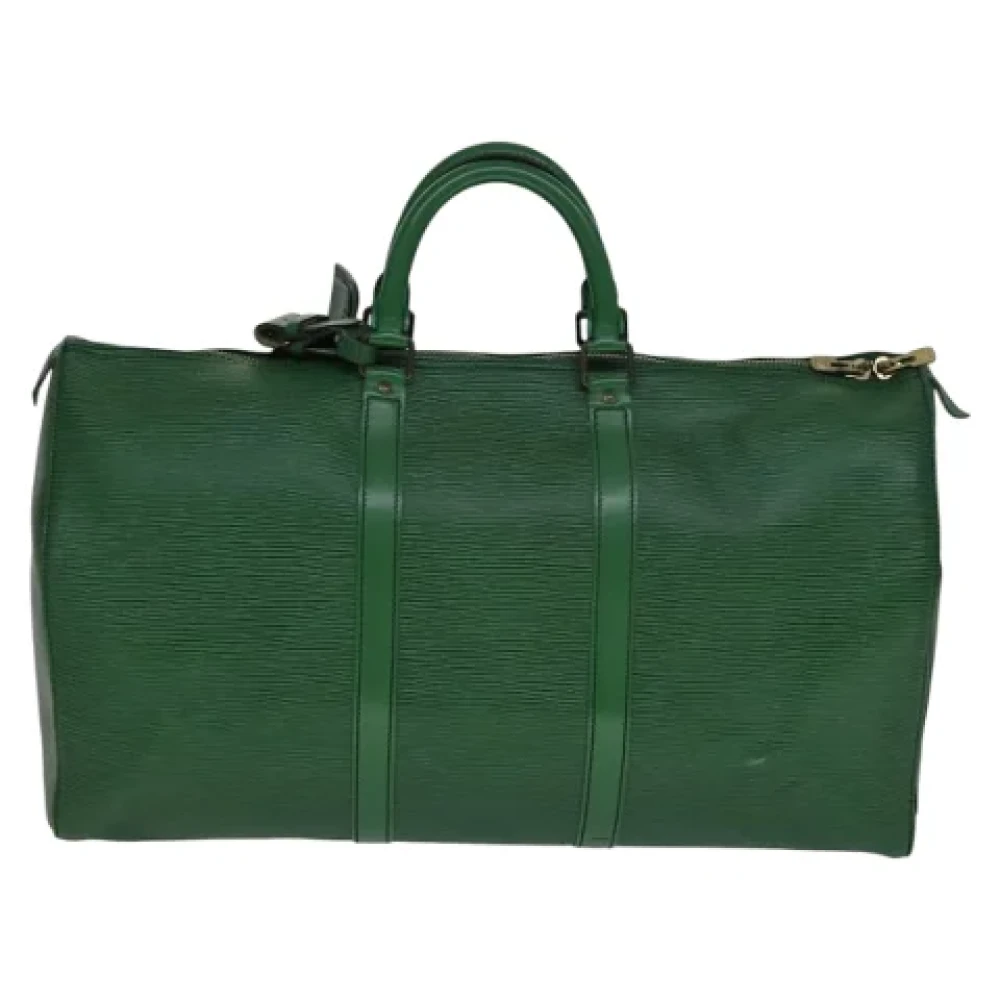 Louis Vuitton Vintage Pre-owned Leather travel-bags Green Dames