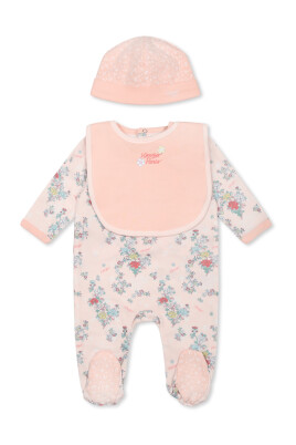 ensemble-bebe-fleuri-rose-bonnet-et-bavoir