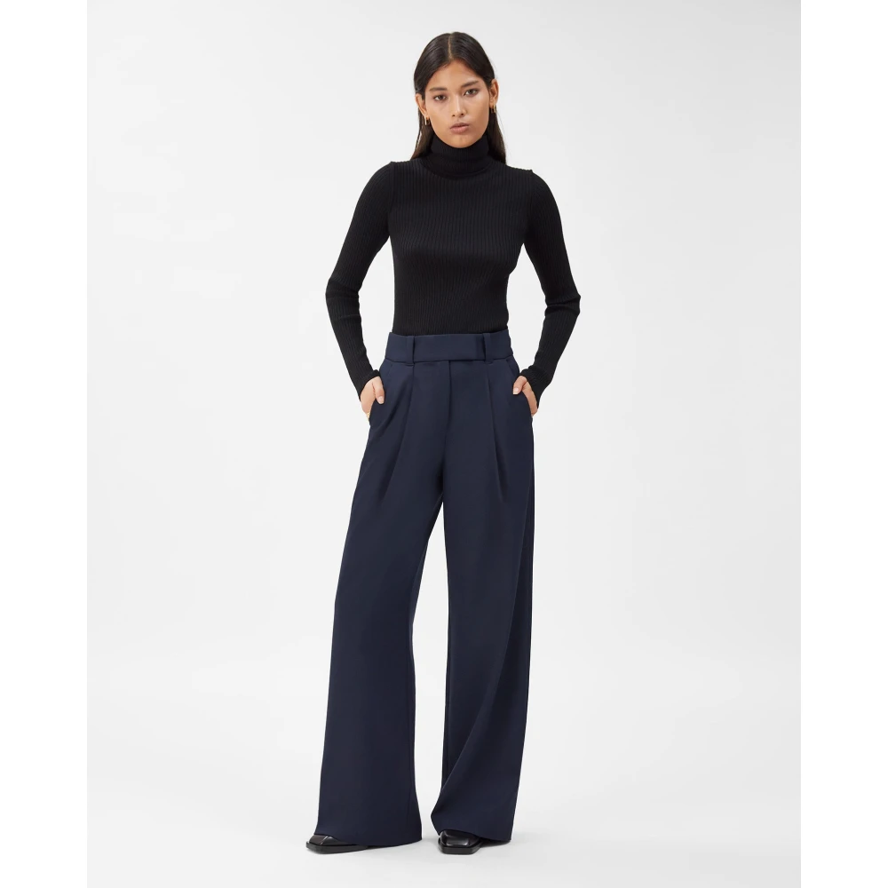 IVY OAK Peony Rose Wijde Pijp Broek Blue Dames