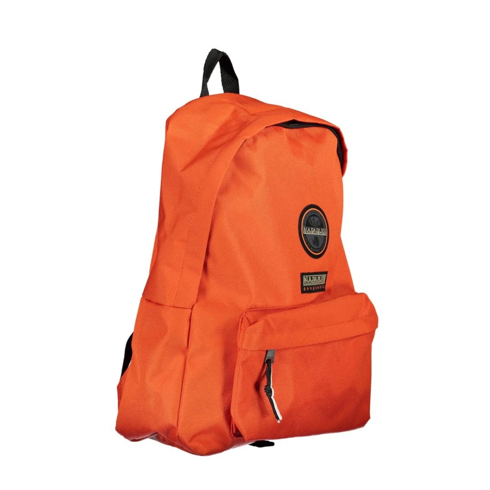 Napapijri Orange Cotton Backpack with Adjustable Straps Orange Heren