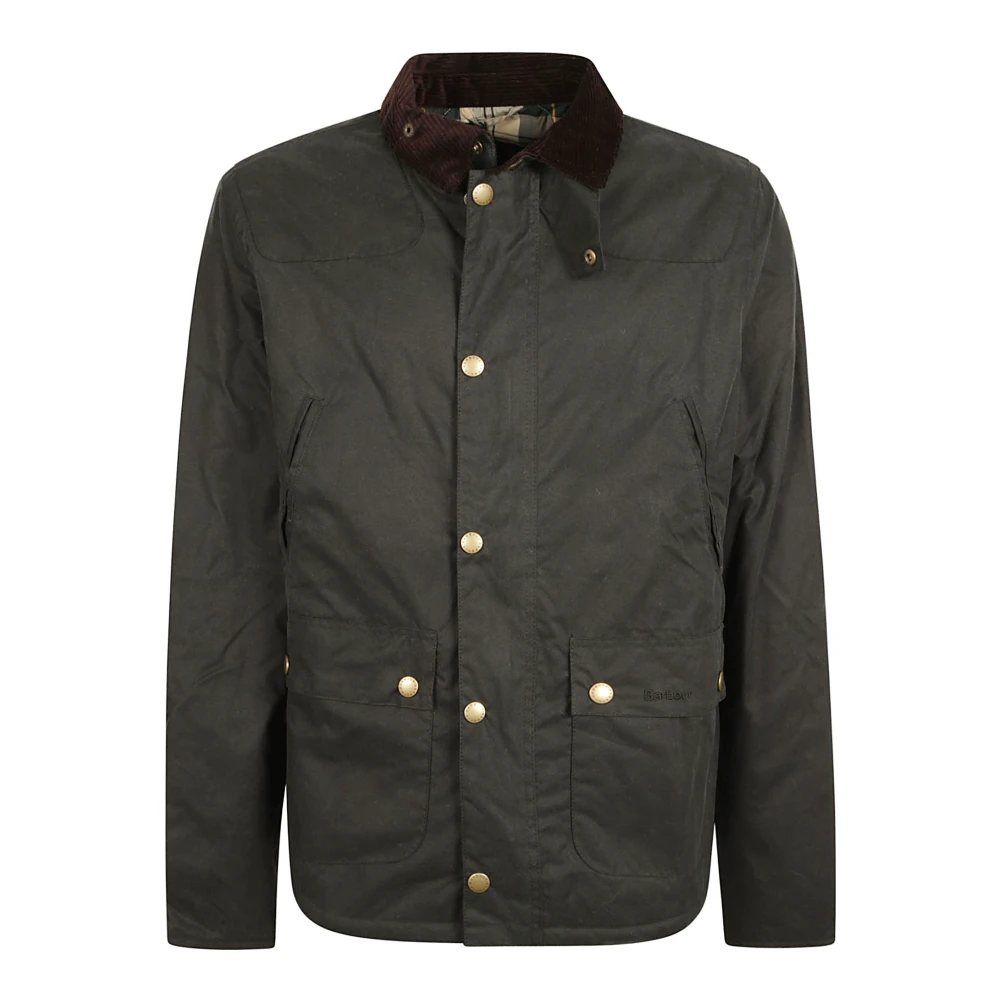 Barbour Zwarte was gecoate buitenkleding jas Green Heren