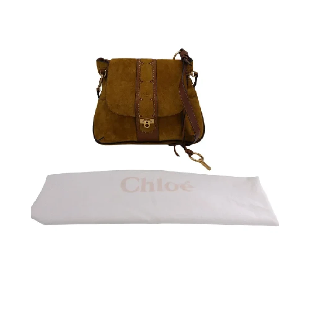 Chloé Pre-owned Suede shoulder-bags Brown Dames