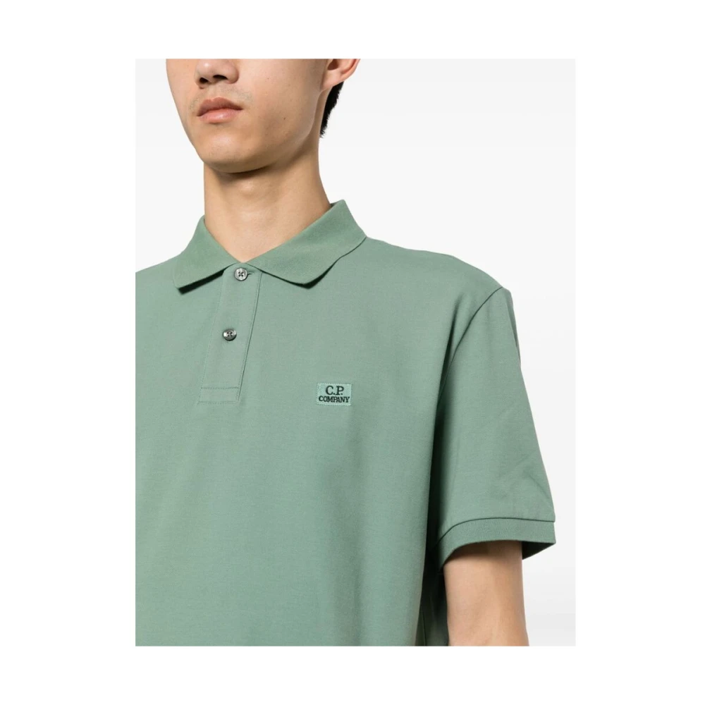 C.P. Company Groene Polo Kraag Trui Green Heren