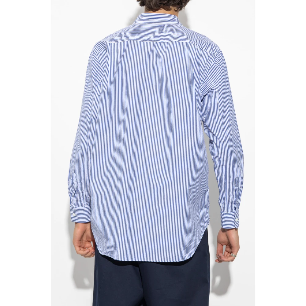 Comme des Garçons Play Gestreept overhemd Blue Heren