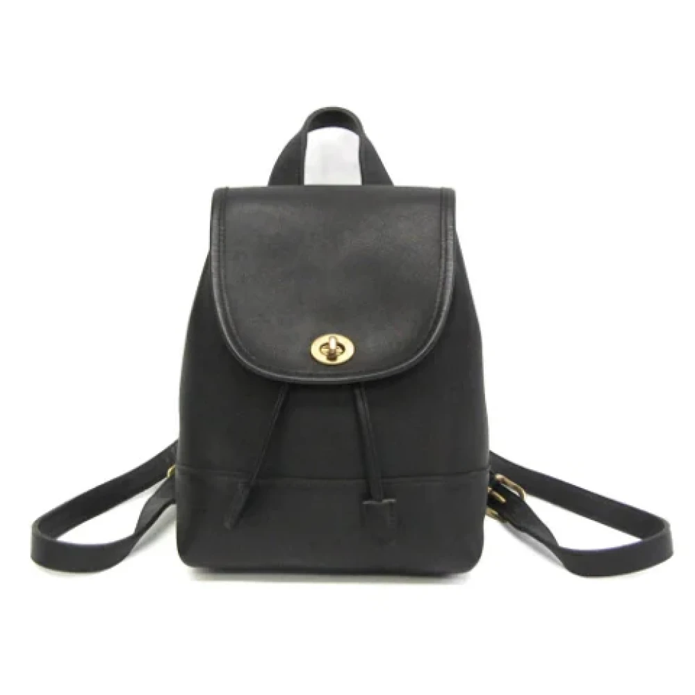 Coach Pre-owned Leather shoulder-bags Black Dames