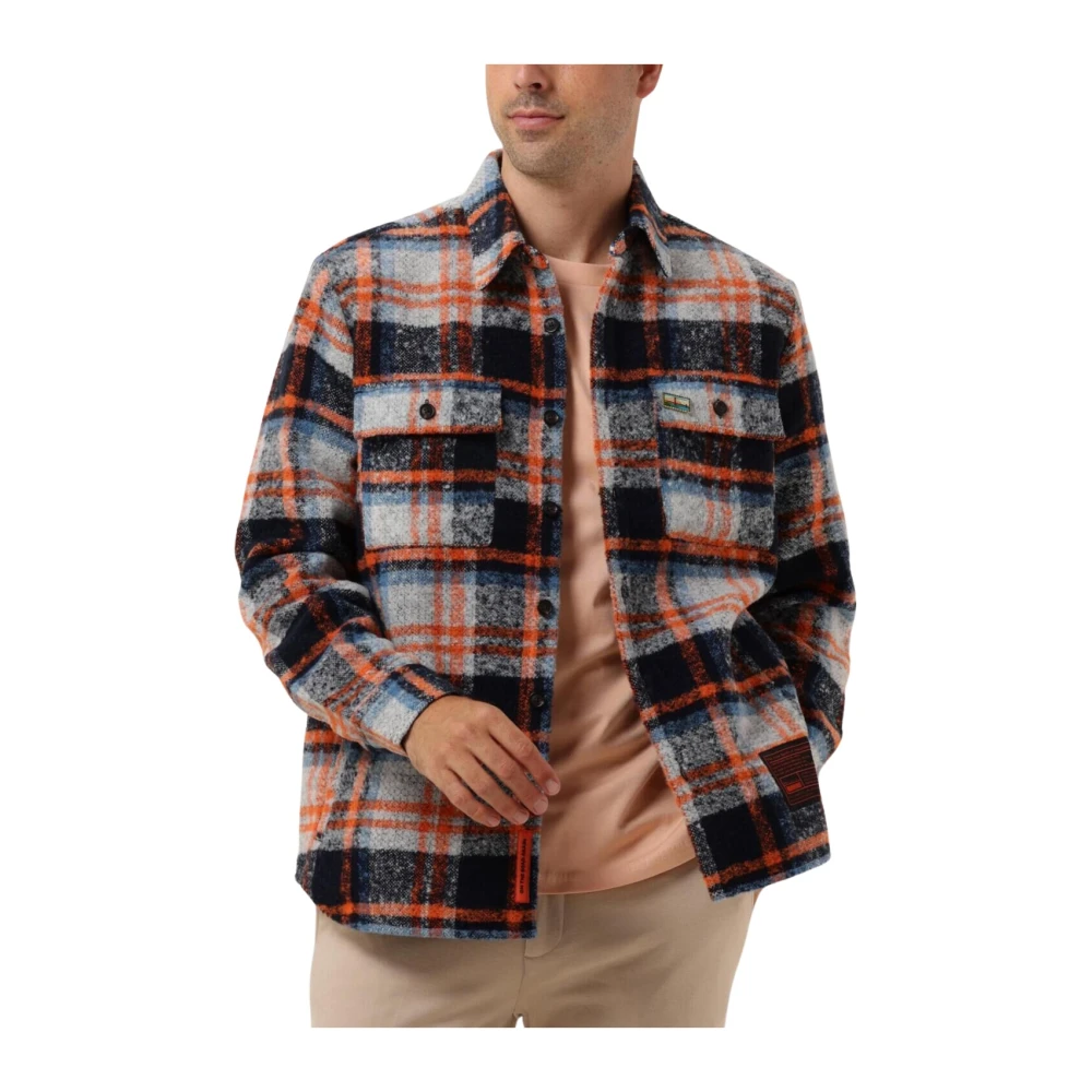 Scotch & Soda Casual Multi-color Fleece Overshirt Multicolor Heren