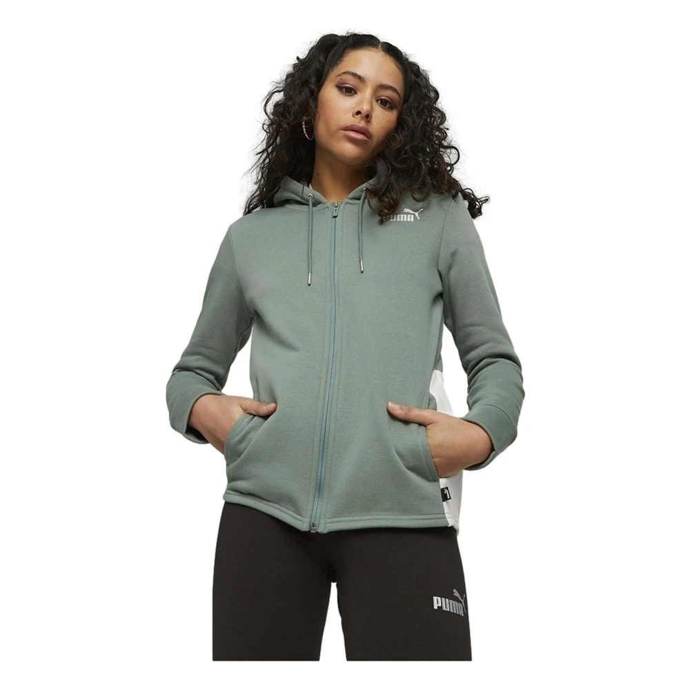 Puma Metallic Compleet Trainingspak Green Dames