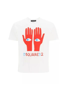 Vit Bomull T-shirt