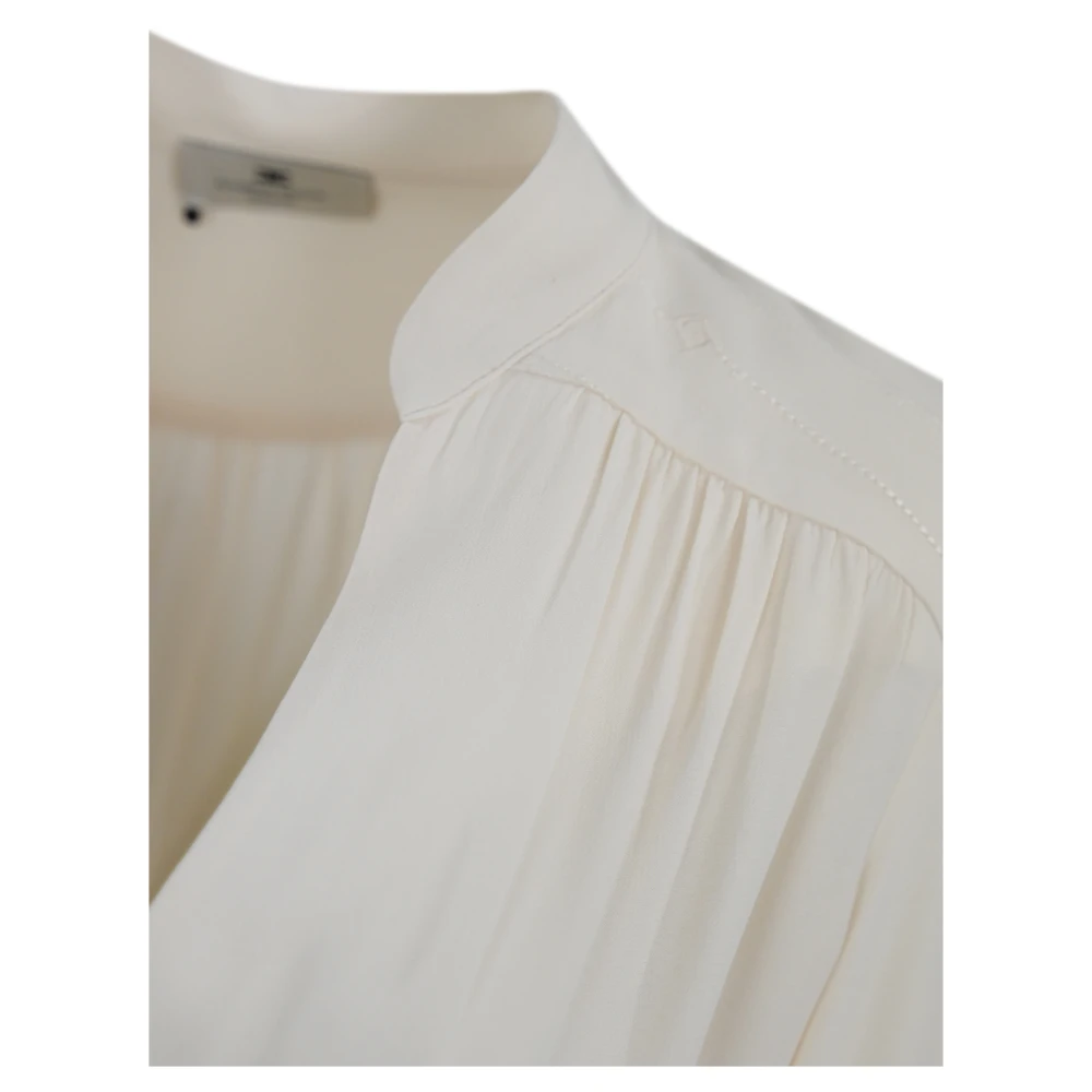 Elisabetta Franchi Gestreepte lange mouwen blouse Yellow Dames