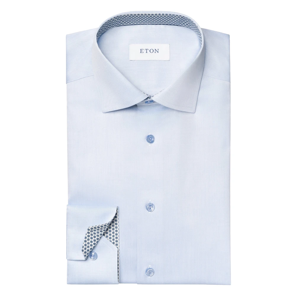 Eton Blue Signature Twill Contemporary Shirt - Male - Formal Shirts - 6XL - Shirts