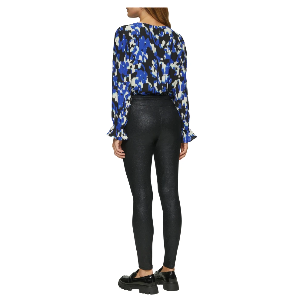 s.Oliver Glanzende Leggings met Verborgen Rits Black Dames