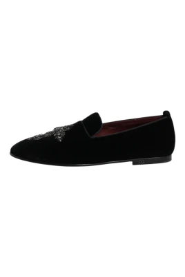 Velvet Embellished Loafer