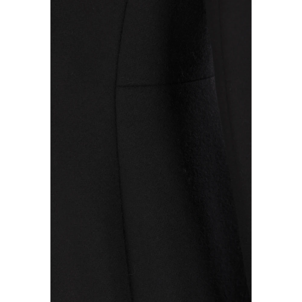 Quira Zwarte Wol Kasjmier Jas Black Dames