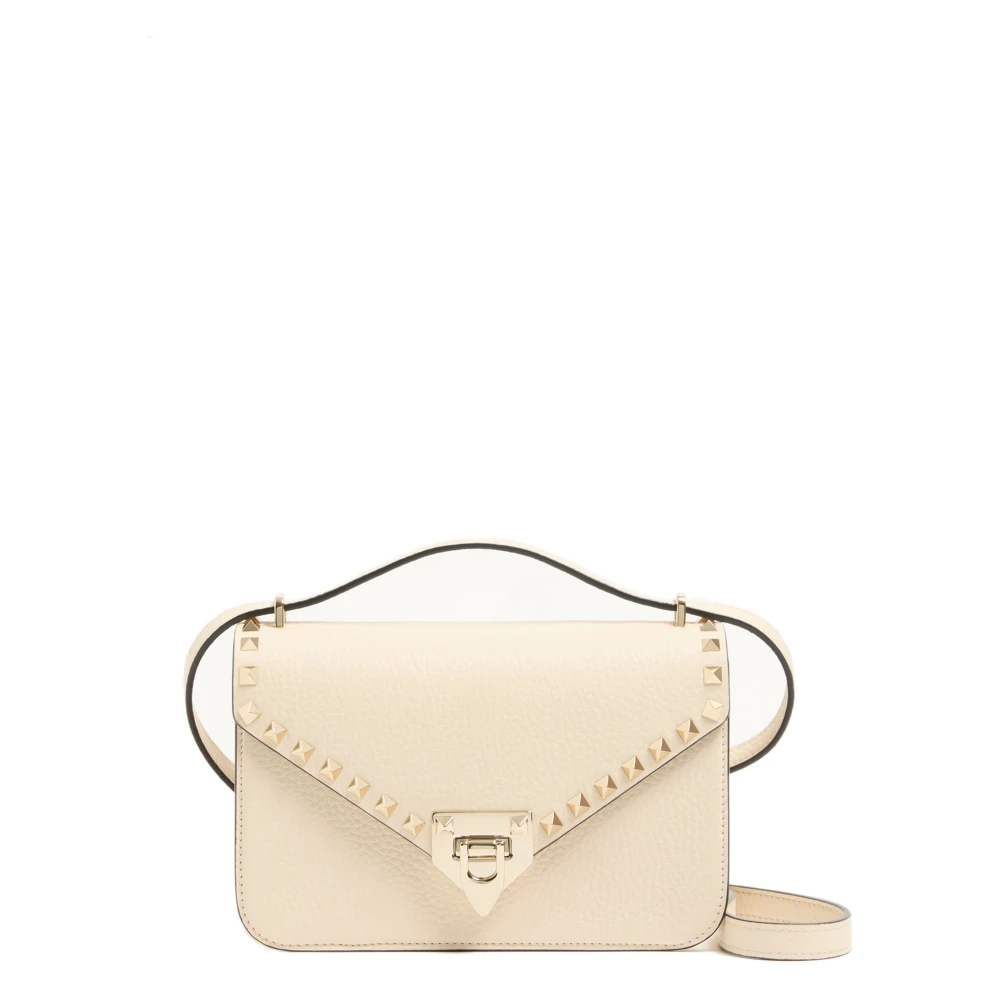 Valentino Garavani , Cross Body Bags, Female, Beige, One Size, Rockstud Small Shoulder Bag - Image 2