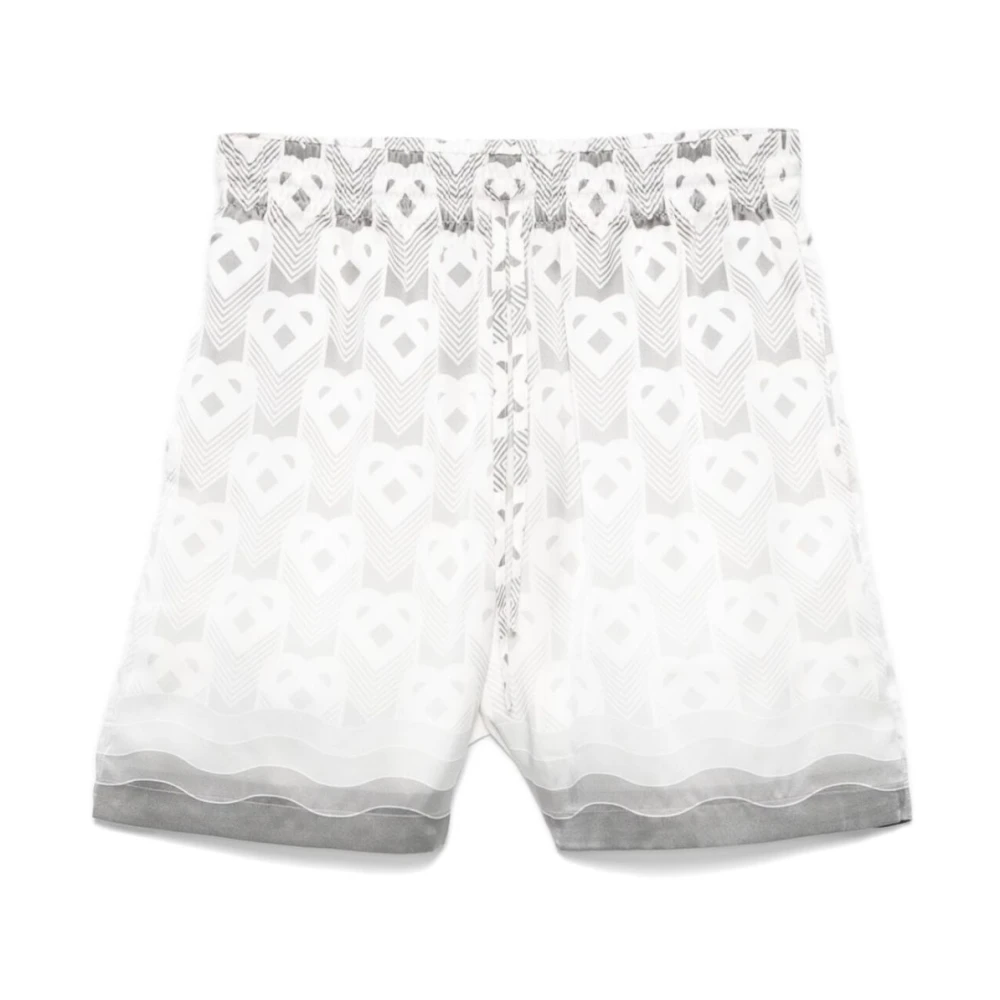 Casablanca Grijze Shorts met Elastische Taille en Zakken Gray Heren