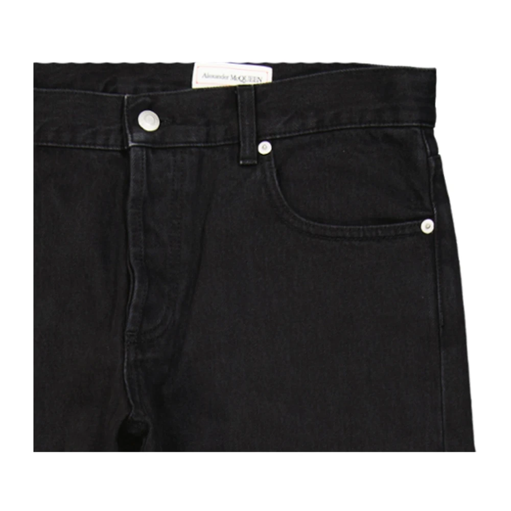 alexander mcqueen Zwarte Denim Jeans Ss22 Black Heren