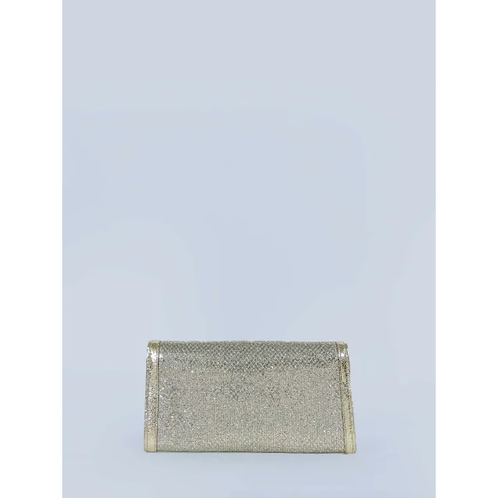 Jimmy Choo Pre-owned Leather clutches Gray Dames