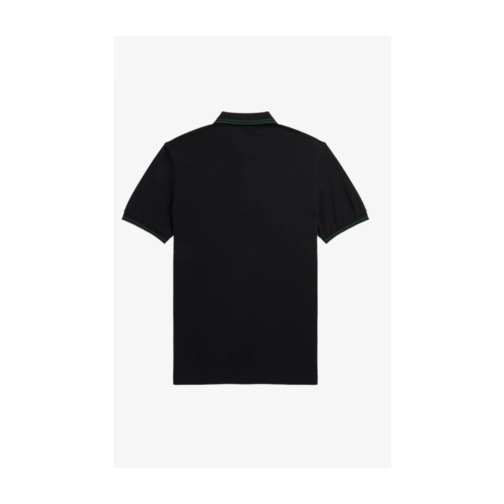 Fred Perry Slim Fit Twin Tipped Polo in Zwart Ivy Black Heren