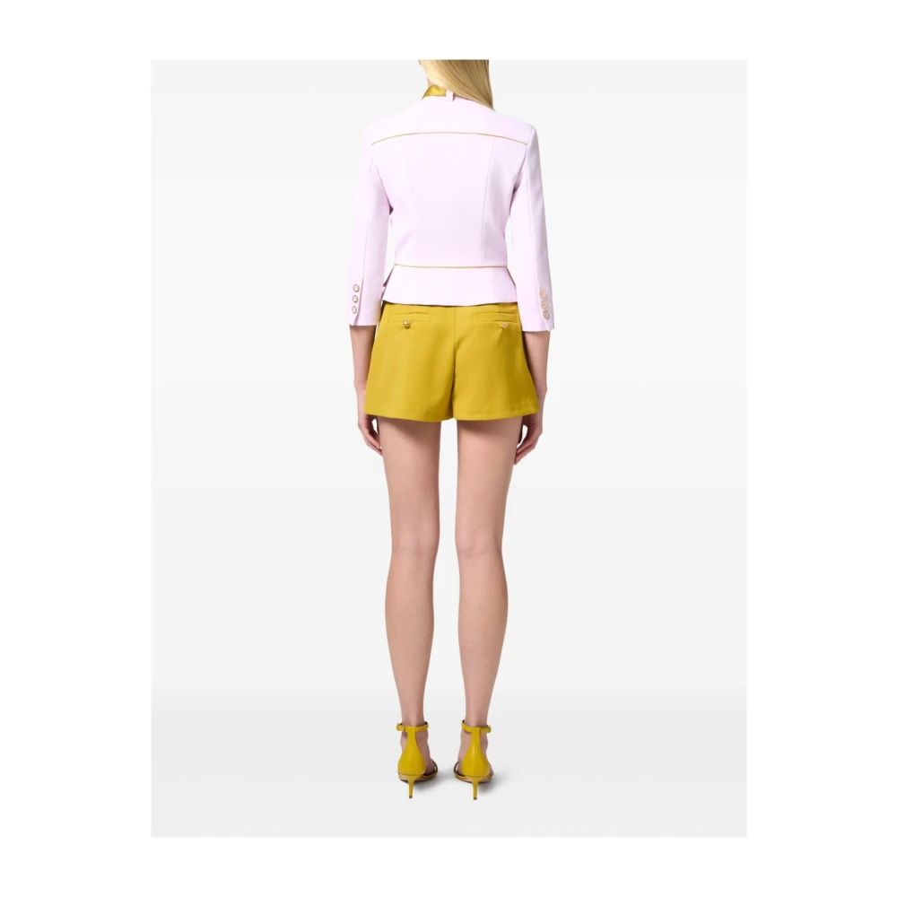 Elisabetta Franchi Roze en Gele Mode Buitenkleding Pink Dames