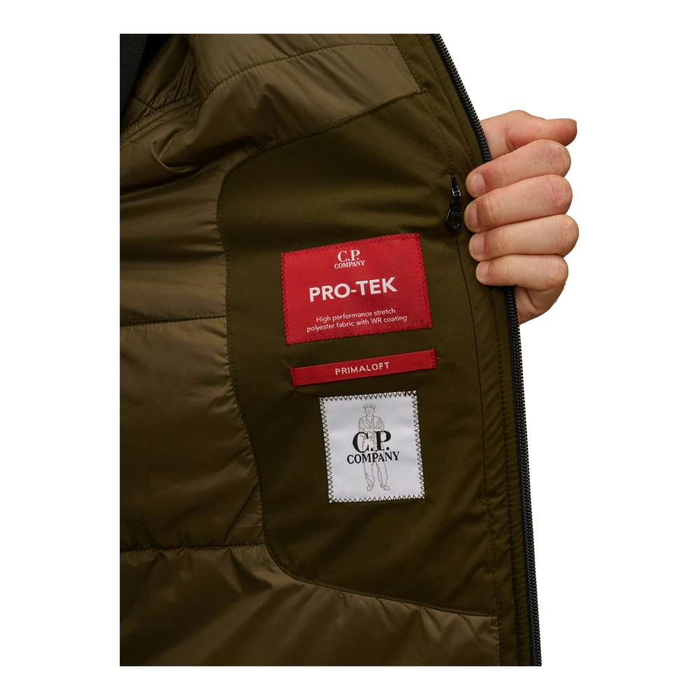 C.P. Company Pro-Tek volledige ritssluiting jas met Primaloft Silver Brown Heren
