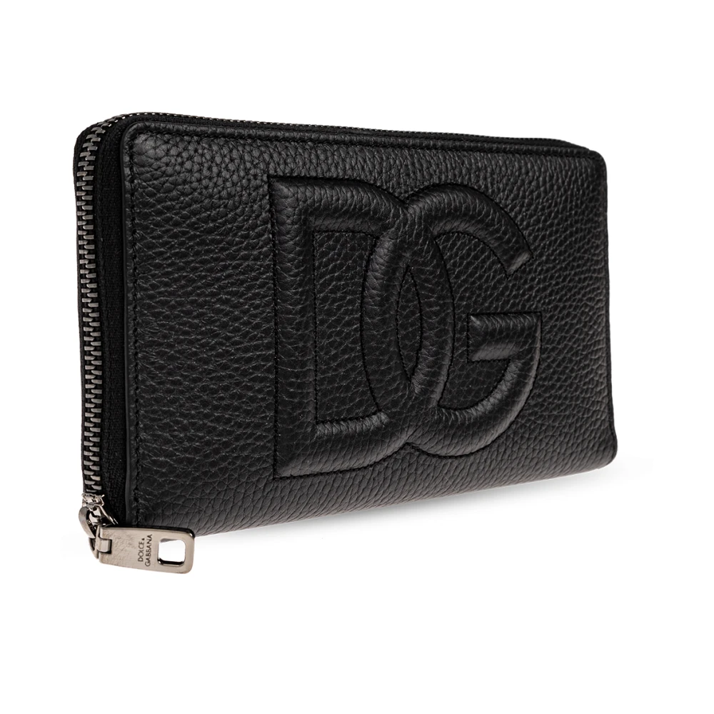 Dolce & Gabbana Portemonnee met logo Black Heren