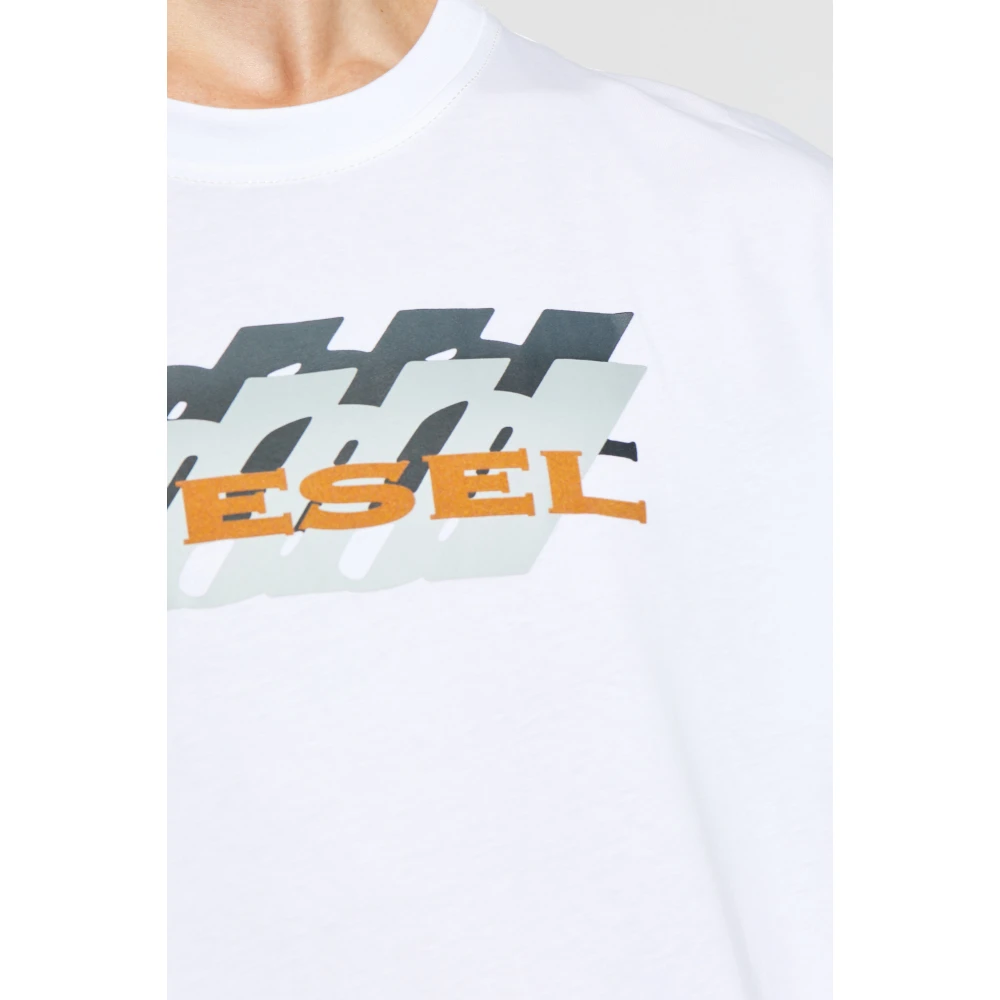 Diesel T-shirt `T-Adjust-K5` White Heren