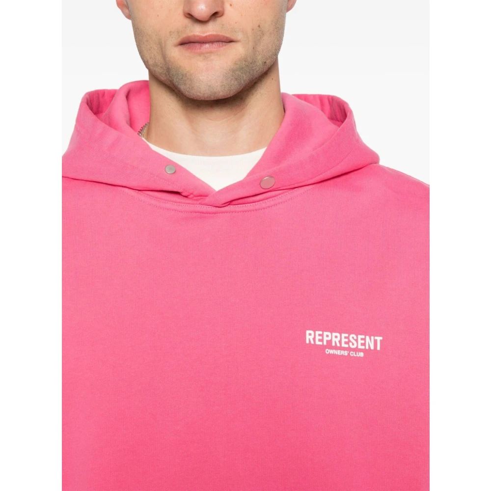 Represent Hoodies Pink Heren