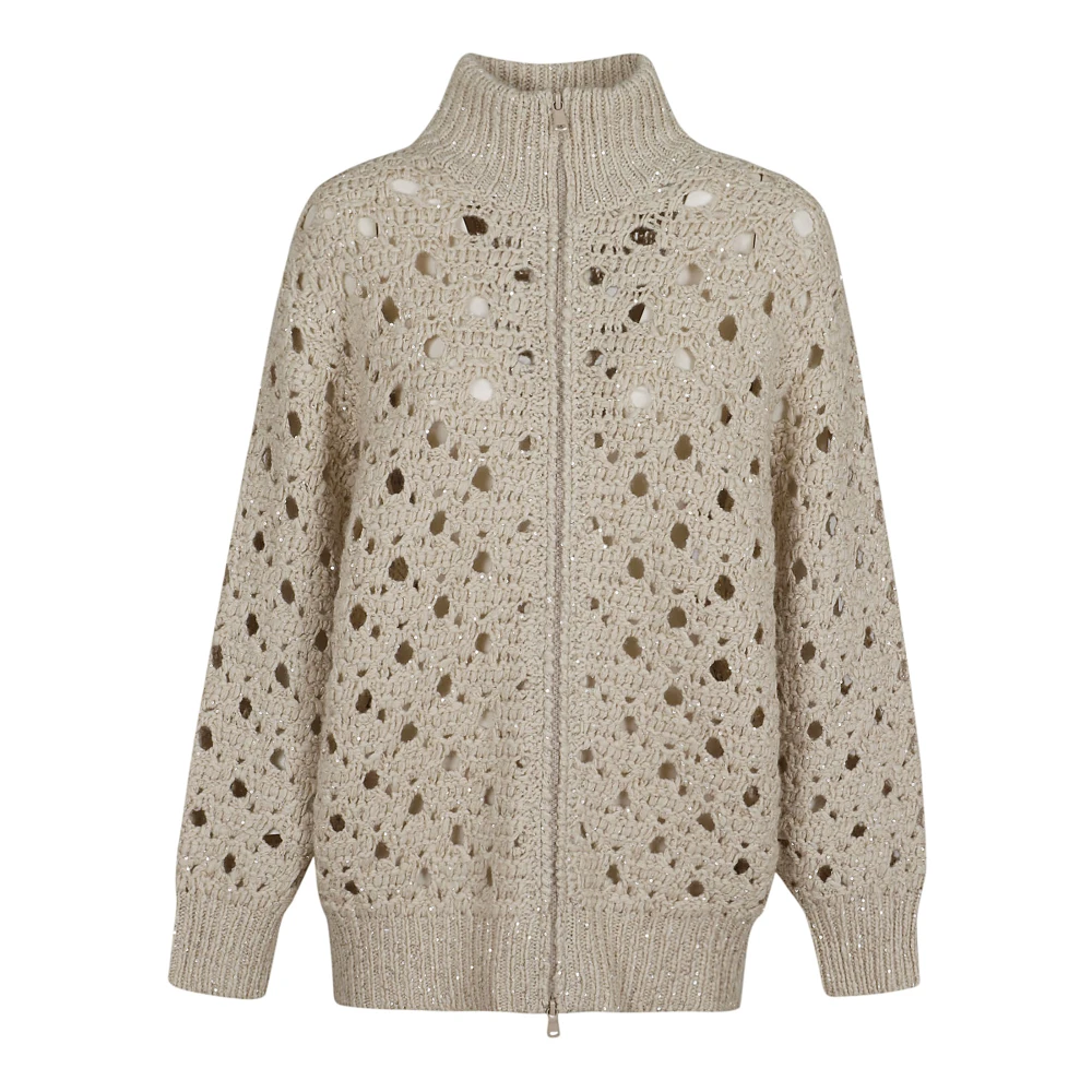 BRUNELLO CUCINELLI Neutrale Trui Aw24 Beige Dames