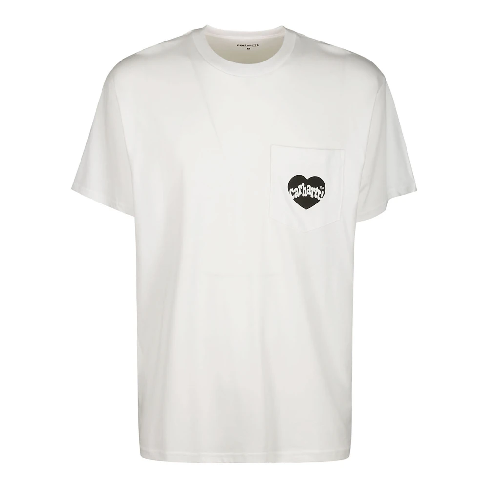 Carhartt WIP Witte Amour Pocket T-Shirt White Heren