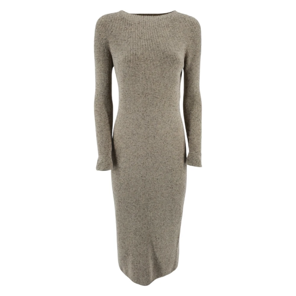 D.Exterior Gebreide Zand Jurk Beige Dames