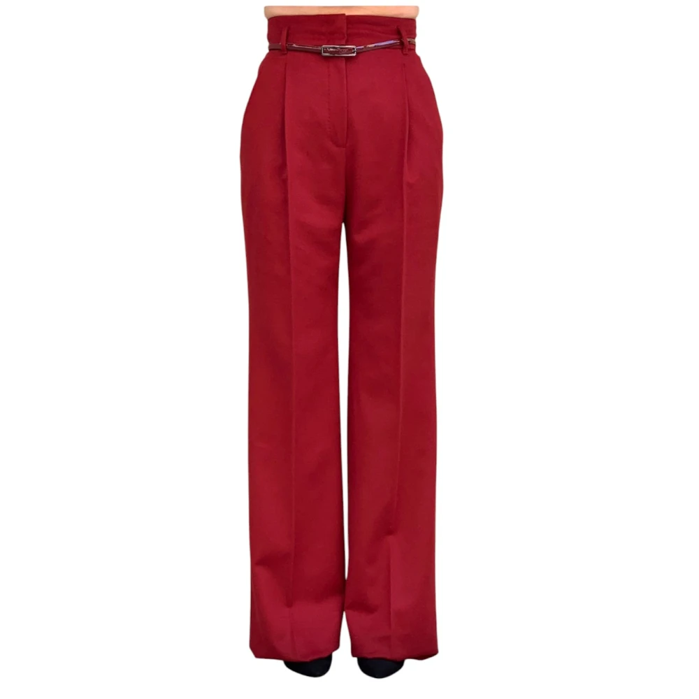 Max Mara Studio Stijlvolle Broeken voor Vrouwen Red Dames