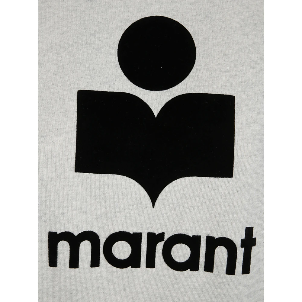 Isabel Marant Étoile Hoodie Logo Sweatshirt Beige Dames