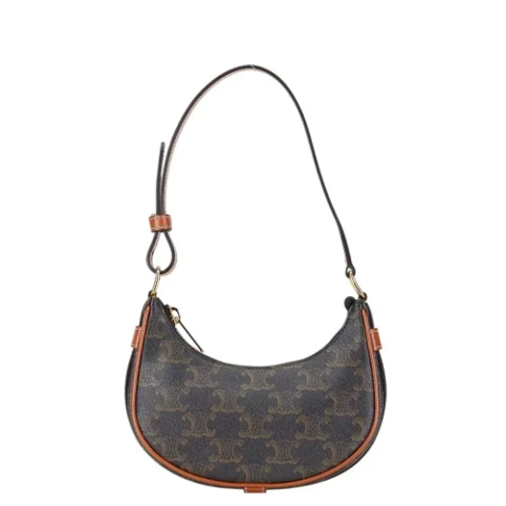 Celine Vintage Pre-owned Leather handbags Brown Dames