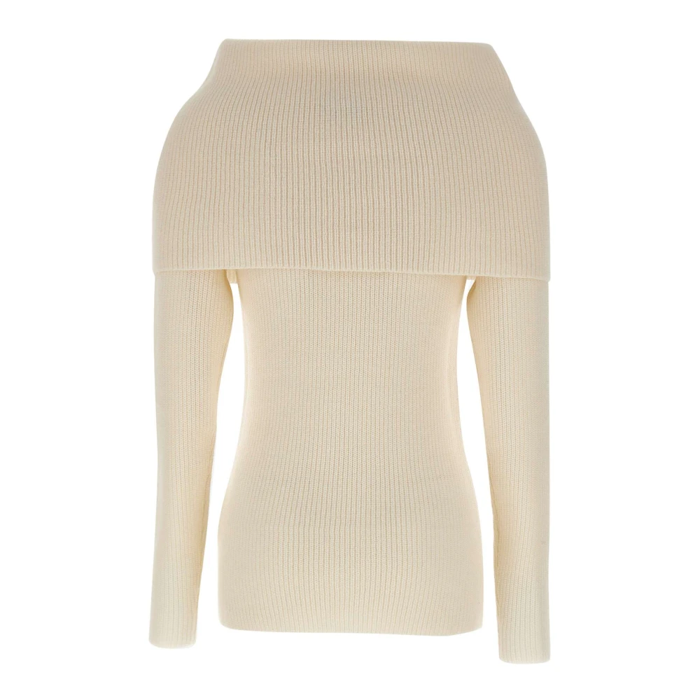 Fabiana Filippi Luxe Wol Zijde Trui Room White Dames