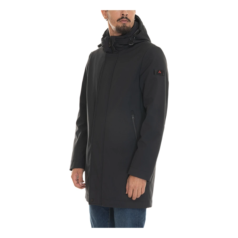 Peuterey Hooded Jacket met Afneembare Capuchon Black Heren