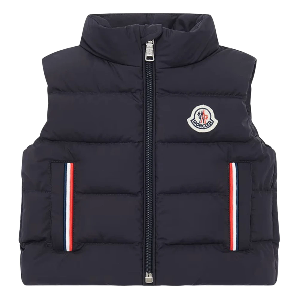 Moncler Boys Blue Buang Down Padded Gilet - Waistcoats - 18 M - Kids