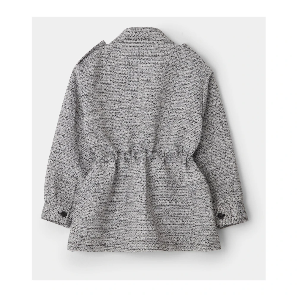 Cloeys Stijlvolle Tweed Jas Gray Dames