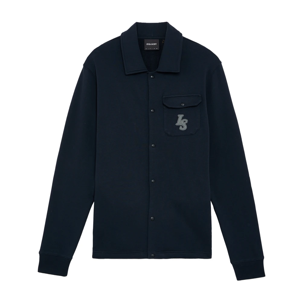 Lyle & Scott Mid Layers Emblem Loopback Kraag Track Jacket Blue Heren